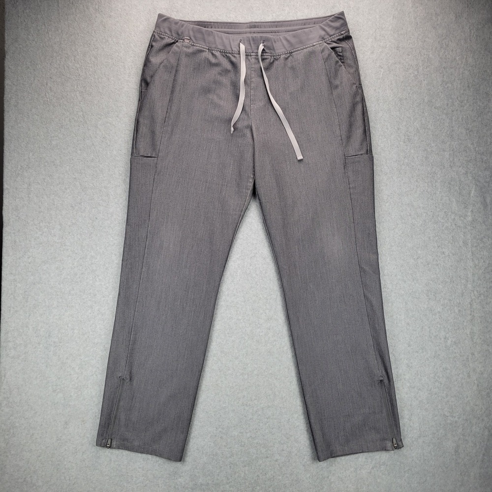 Figs Technical Collection Scrub Pants Size XL Gray Medical Uniform Nurse